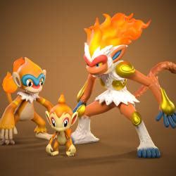 chimchar evolution 3d models 【 STLFinder