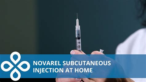 Novarel Injection Subcutaneous Home Demonstration YouTube