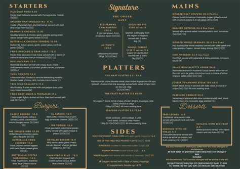 Menu — Streatham Kitchen