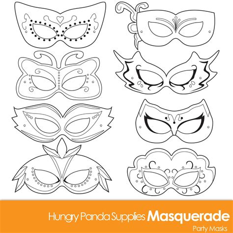 Masquerade Mask Template White Masquerade Mask Mardi Gras Mask