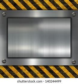 Metal Plate Warning Sign Stock Illustration Shutterstock