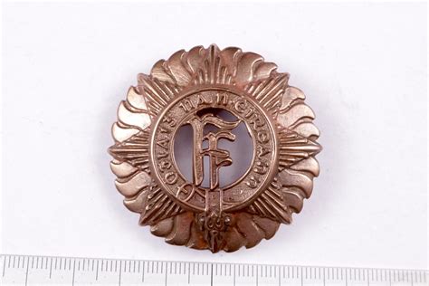 Irish Army Defence Forces Officers Dark Bronzed FF Military Cap Badge