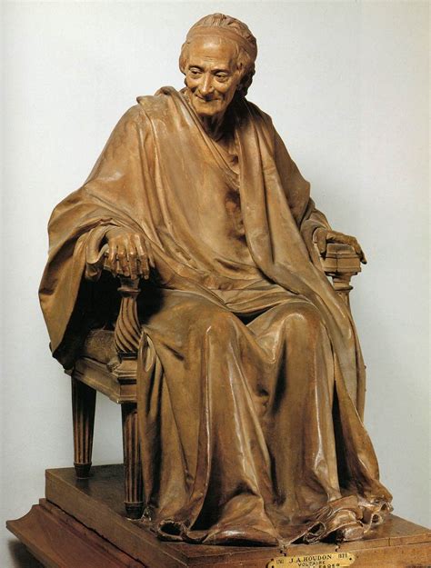 François Marie Arouet known as Voltaire Terra cotta sculpture of