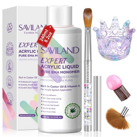 Amazon SAVILAND Monomer Acrylic Nail Liquid Pure EMA Acrylic