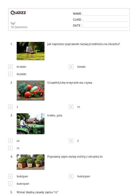 Ponad Nazwy W Asne Arkuszy Roboczych Dla Klasa W Quizizz Darmowe
