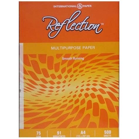 Plain White Gsm Reflection A Multipurpose Paper Packaging Size