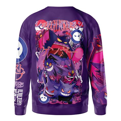 Gengar V5 Pokemon Streetwear Sweatshirt Anime Ape