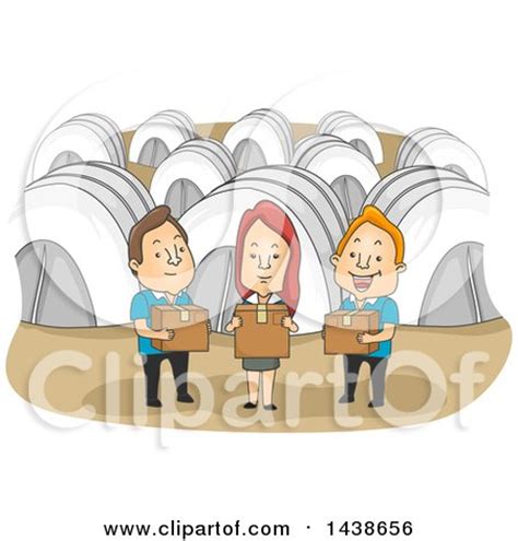 Royalty-Free (RF) Refugee Camp Clipart, Illustrations, Vector Graphics #1