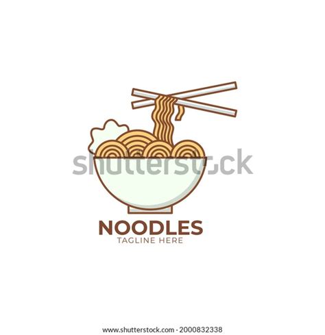 Noodles Logo Design Templatevector Illustration Stock Vector (Royalty Free) 2000832338 ...