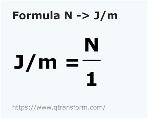 Newtoni to Joules per meter - N to J/m convert N to J/m