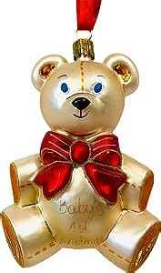 Amazon Waterford Holiday Heirlooms Baby S First Christmas Teddy