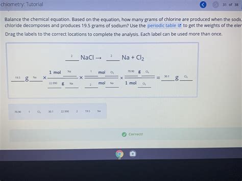 Balance The Chemical Equation Based On The Equation How Many Grams Of