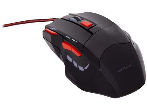 Mouse Gamer Óptico 2400dpi Multilaser XGamer Fire Button Mouse