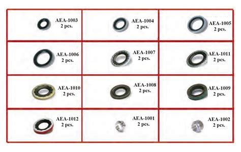 Kit Arandelas Estanqueidad Del Compresor 24 Piezas 78 74 Annexes