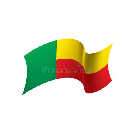 Bandera De Benin Ejemplo Del Vector Ilustración del Vector