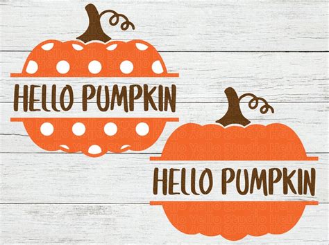 Pumpkin Split Monogram Svg Bundle Pumpkin Svg Bundle Fall Etsy