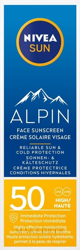 Cr Me Solaire Pour Visage Nivea Sun Alpin Sun Cream For Face Spf