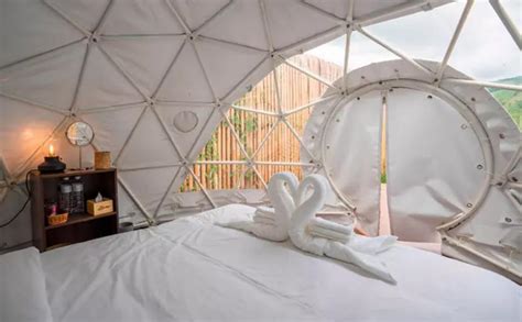 Luxury Glamping Camping Geodesic Dome Tent House Igloo For Resort