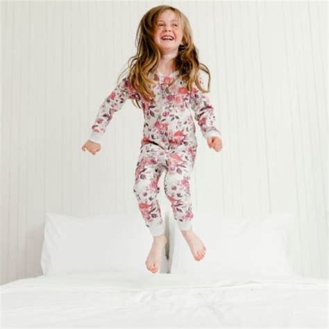 Organic Cotton One Piece Printed Roses Pajama Set 12m Kroger