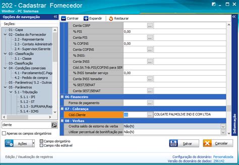 Wint Como Vincular O Fornecedor Cadastrado Como Cliente Na Rotina