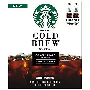 Starbucks Cold Brew Coffee Concentrate Bottles, 2 pk./32 fl. oz. | BJ's Wholesale Club