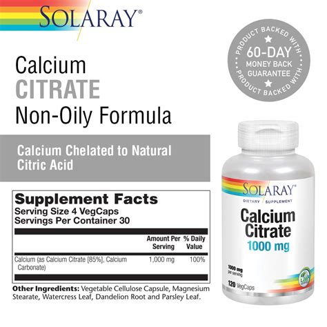 Solaray Calcium Citrate Capsules Mg Count On Galleon Philippines