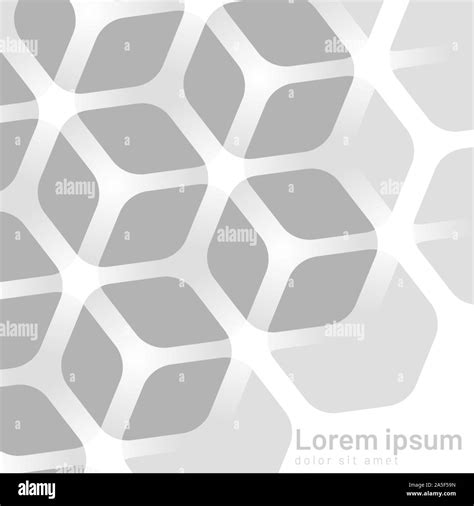 White Hexagon Vector Background Overlaps Design Eps 10 Stock Vector