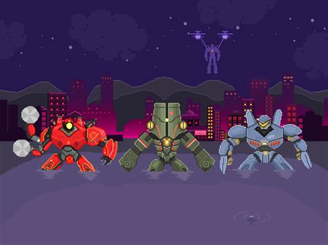 Pacific Rim Pixel By Zombiegaga On Dribbble