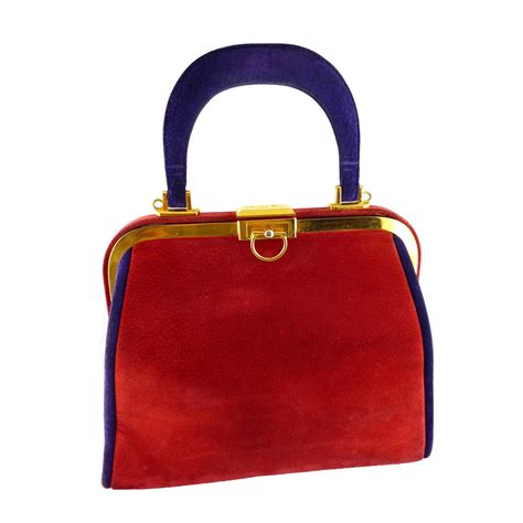 Christian Dior Boutique Vintage Multicolored Doctor Style Handbag At