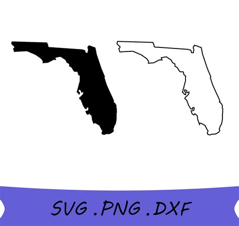 Florida Svg Florida State Svg Florida Outline Svg Outline Etsy