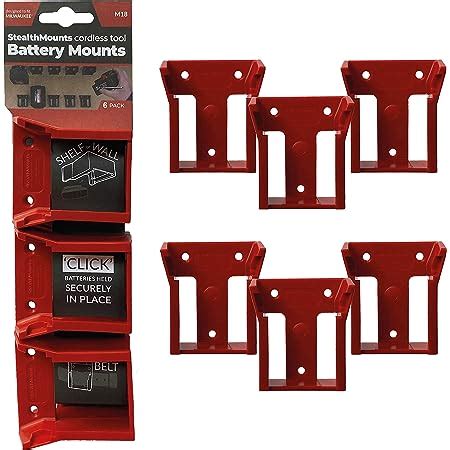 Lot De 5 Supports De Batterie Pour Batterie Milwaukee M18 18 V M18 48