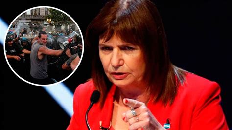 Protestas Por La Ley Mnibus Bullrich Dijo Que No Dejar De Actuar Por