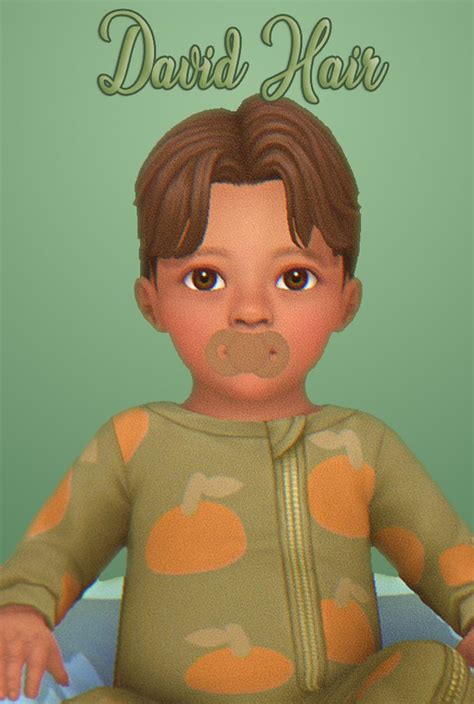 David Hair Preview Jellypaws Sims Baby Sims 4 Toddler Toddler Cc