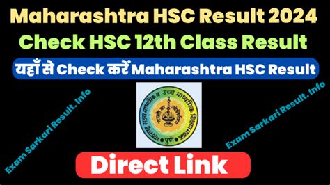 Maharashtra Hsc Result 2024 Out Check 12th Class Result Mahresult