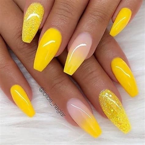 Nail Hashtag On Instagram Photos And Videos Yellow Nails Design