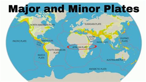 Major And Minor Tectonic Plates