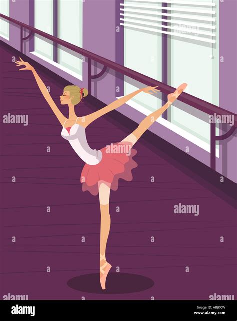 Ballerina in tutu dancing Stock Photo - Alamy