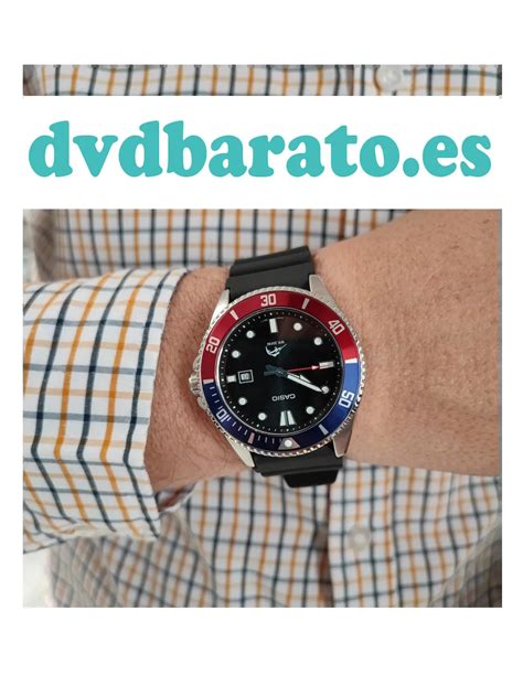 Reloj Hombre Buceo Casio Mdv B A Marlin Duro Correa Goma