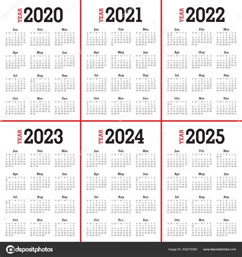 2021 2022 2023 2024 Calendar Year 2020 2021 2022 2023 2024 Calendar ...