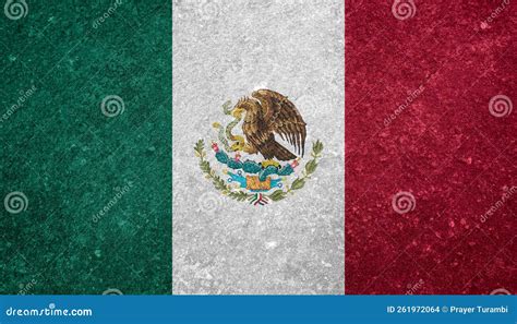 Textura De La Bandera Mexicana Como Fondo Foto De Archivo Imagen De