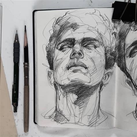 Sketchbook Burak Ge Gil On Instagram Min Quick Portrait