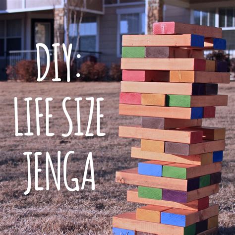 Diy Lifesize Jenga Hansen And Heidelberg Diy Lifesize Jenga