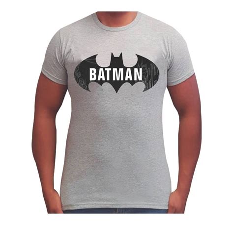 Playera Batman Para Hombre Cuello Redondo Manga Corta Dise O Logo