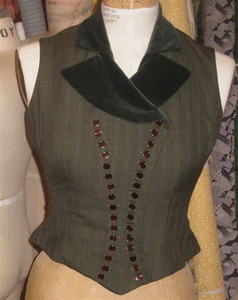 Victorian Double Breasted Womens Vest