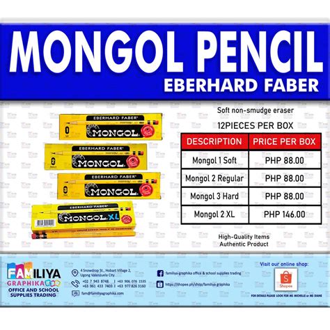 Mongol Pencil Eberhard Faber Shopee Philippines