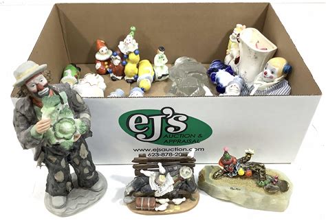 Lot - Emmett Kelly & Other Clown Figurines