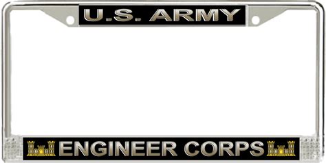 U S Army Engineer Corps License Plate Frame