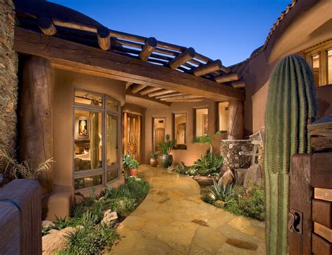 15 Seductive Southwestern Entrance Designs That Will Drag You Inside