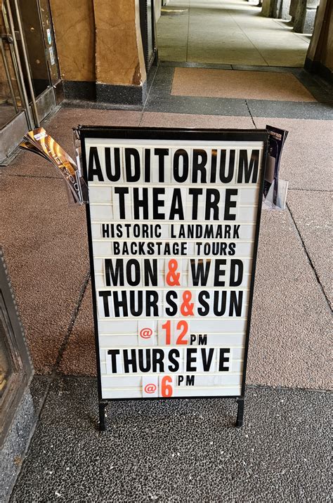 Auditorium Theatre Celebrates Storied History With Tours — The Arts Section