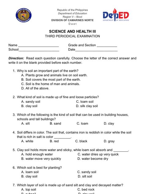 Periodic Test Grade 6 Math